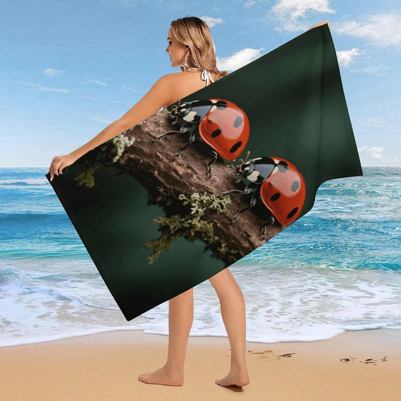Serviette de plage en microfibre à séchage rapide 32 po x 63 po