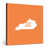 Orange / blanc