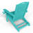 Outdoor Fire Pit Chairs Weather-Resistant HDPE Foldable Outdoor Adirondack Chair With Cup Holder-108075627