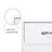 Two Door Side Table-White
