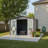10X12 Ft Metal Outdoor Storage Sheds  , Grey