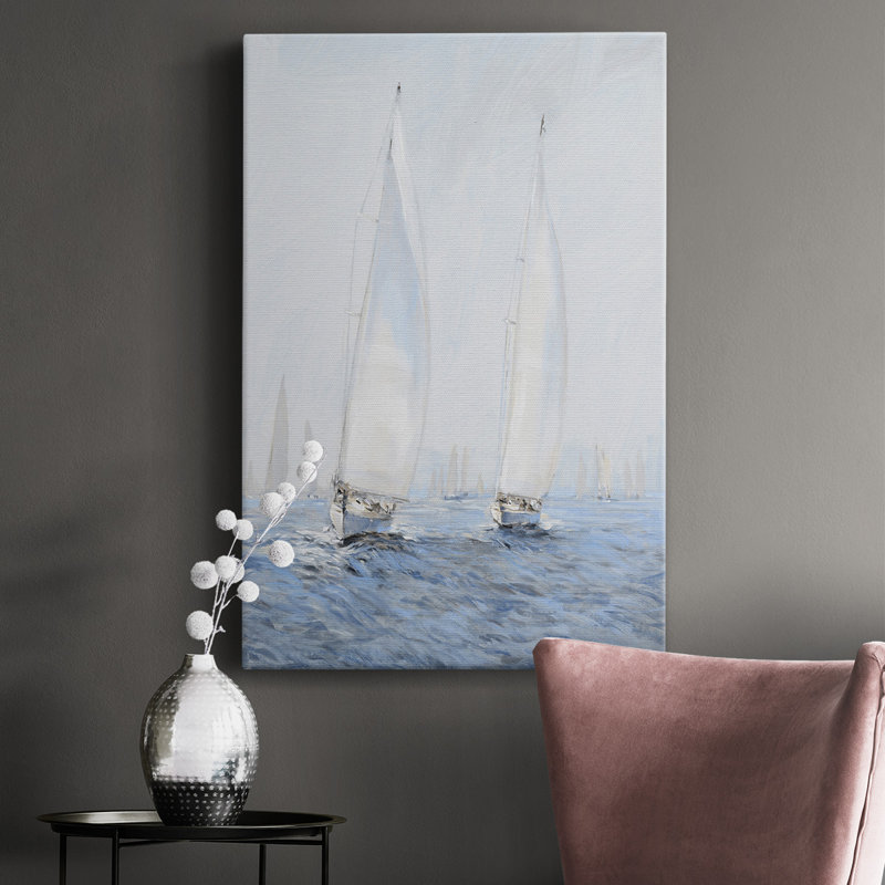 Voile Upwind II - peinture sur toile tendue, H 18 po x l 12 po x P 1 po