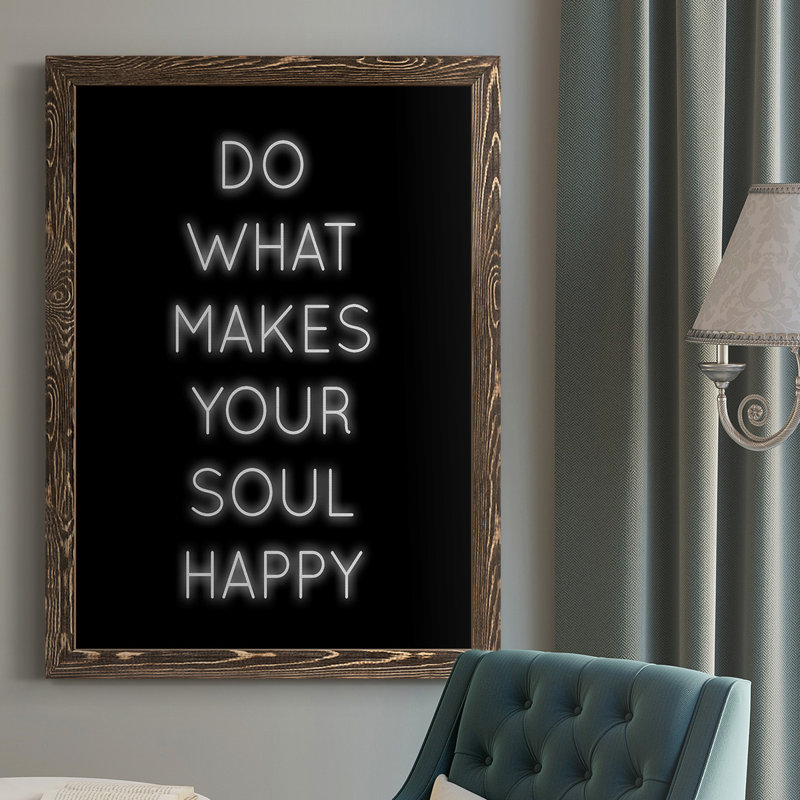 Foxborough Soul Happy, reproduction d'art sur toile, H 43,5 po x l 31,5 po x P 1,25 po, Noyer