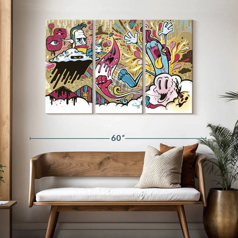 Ashelle Abstract Cartoon, 32" H x 50" W