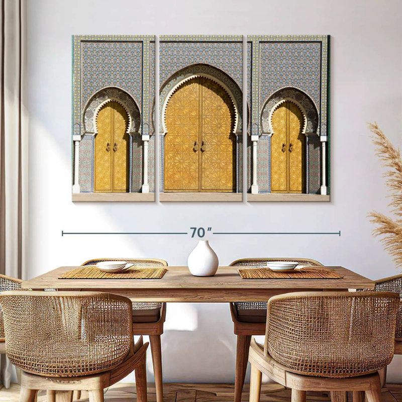 Lilie Palace Doors In Morocco, 42" H x 65" W