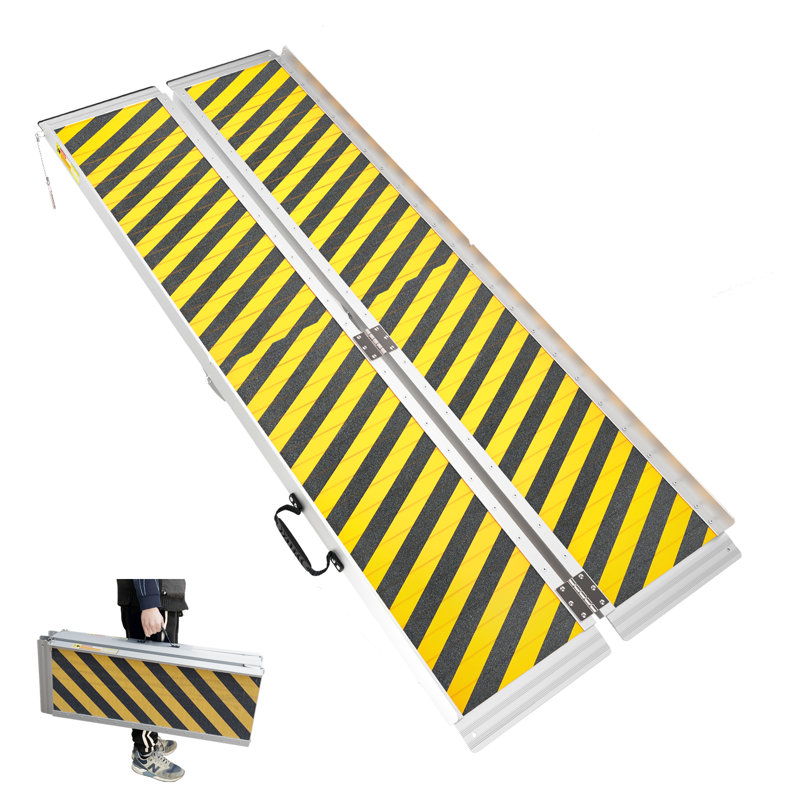 Maxtown Metal Portable Ramp, 1.96" H x 28.93" W x 71.65" D