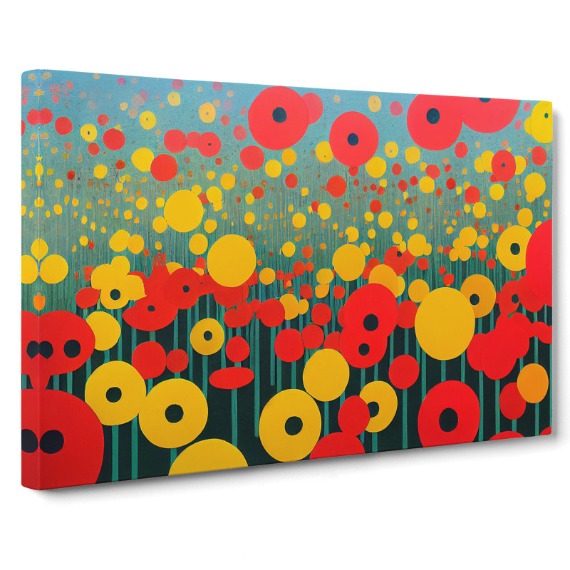 Grand Flower Market Abstract - Wrapped Canvas, 35cm H x 50cm W x 3cm D