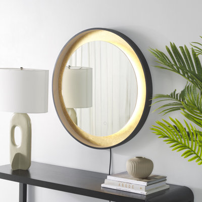 Ashelly Round Metal LED Wall Mirror