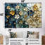 Ensemble de salon art mural bleu et bleu coquelicots Wilderness Poppies-107183421-107183426