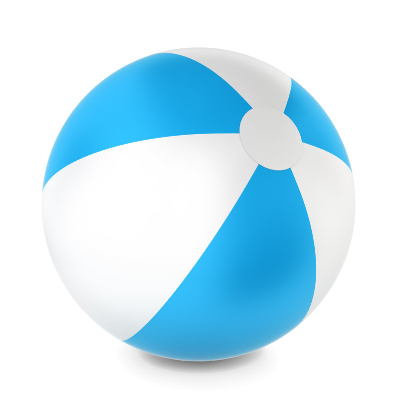 Beach Ball - Wrapped Canvas Print, 30cm H x 46cm W x 3.8cm D