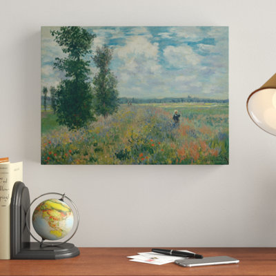"Coquelicots près d'Argenteuil" par Claude Monet - reproduction d'art sur toile
