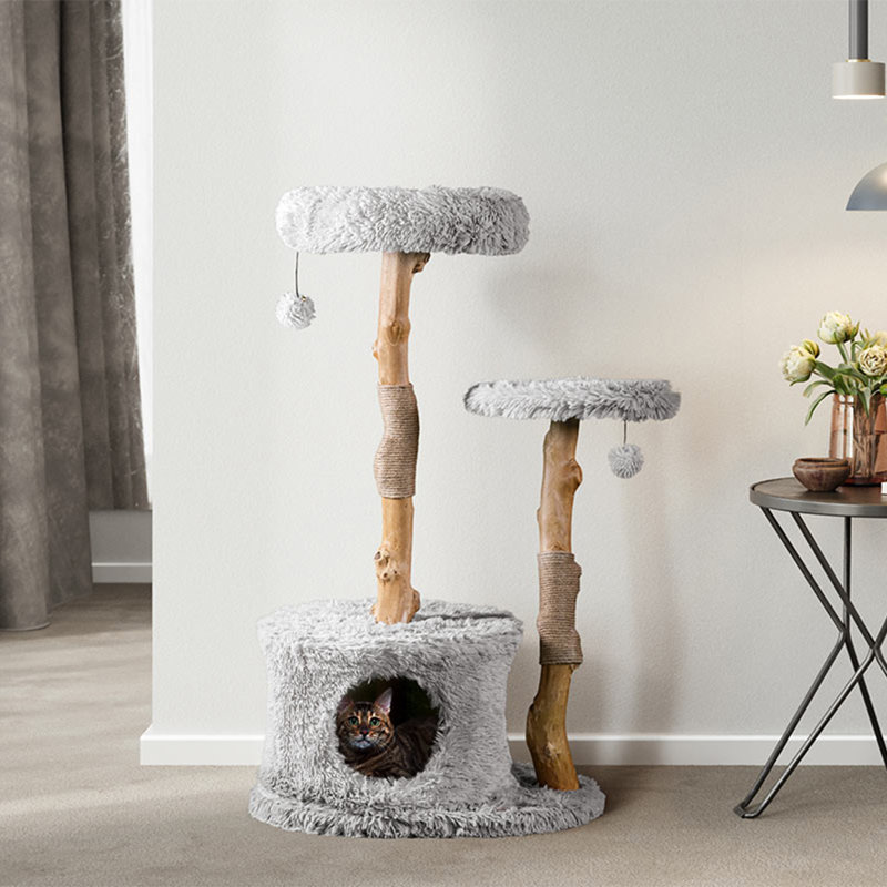 Arbre à chat 43 po Seeber, Gris