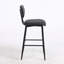 Upholstered Counter Stool with Metal Frame-271538345