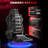 Reclining Gaming Chair with LED Lights and Headrest-943278517