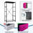 4 Drawer Dresser for Bedroom, Narrow Chest of Drawers, Wooden Top and Study Iron Frame 18"x37.5"-(WxH)
