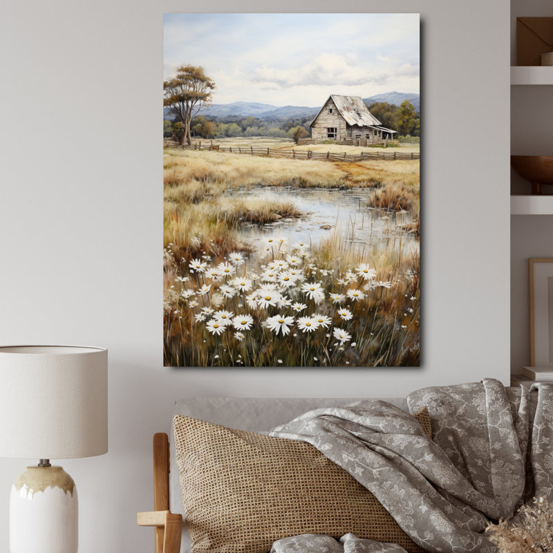 Adilkhan Farmhouse Quiet Retreat I - Art mural de ferme, H 44 po x l 34 po x P 1,5 po