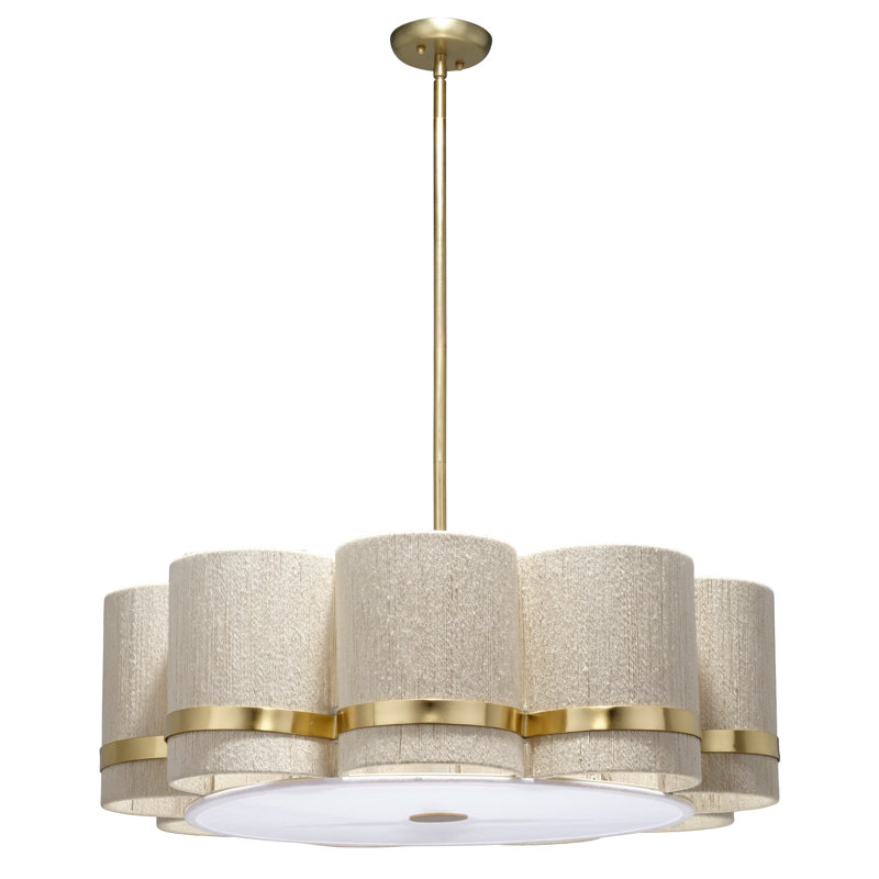 Carousel 4-Light Chandelier, Off-White