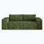 Canapé 78,8 po 3 pièces, tissu velours côtelé, sièges profonds, canapé causeuse confortable, sans assemblage, 1 pièce pour salon, chambre à coucher, salle de conférence, appartement, vert-1499936086