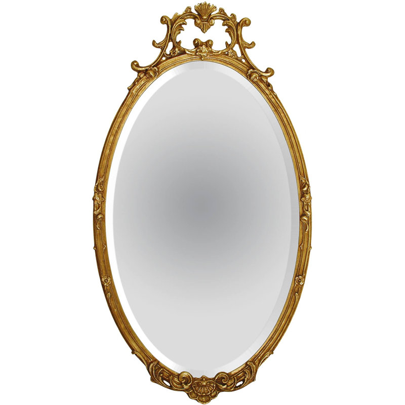 Miroir d’appoint biseauté traditionnel the Havenswood, 52 po x 30 po