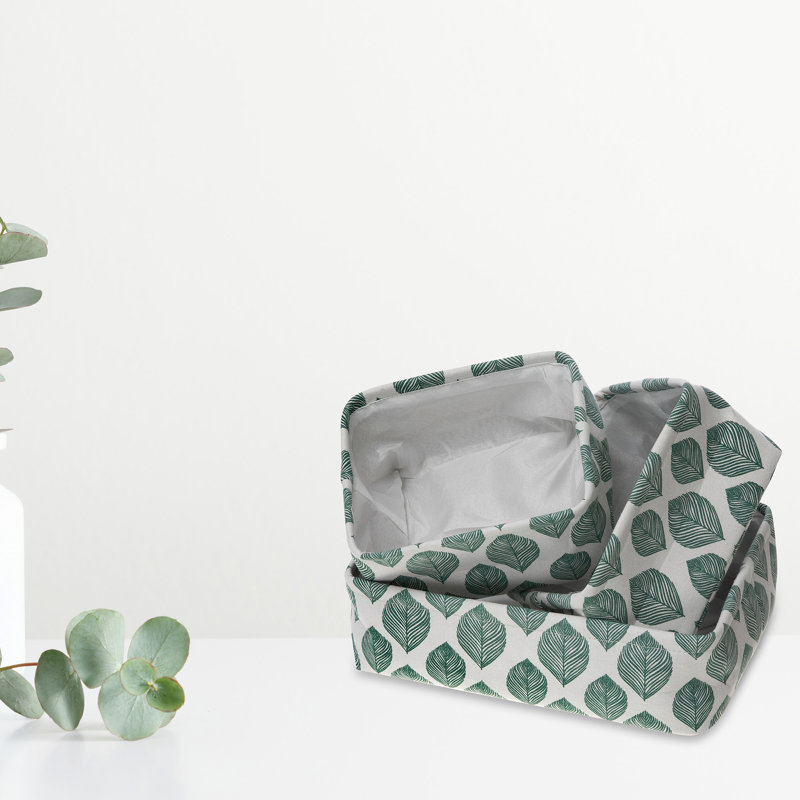 iH casadécor Canvas Decorative Basket