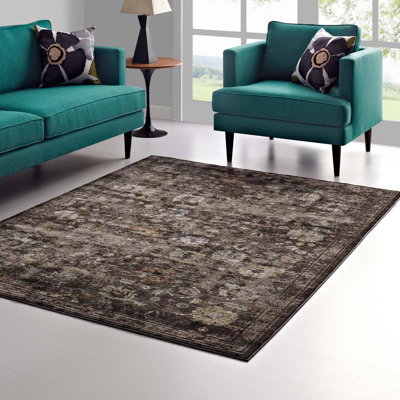 Modway Minu Distressed Persian Medallion Area Rug