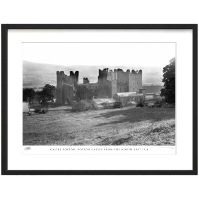 Castle Bolton, Bolton Castle From The North East 1911 - Single Picture Frame Print