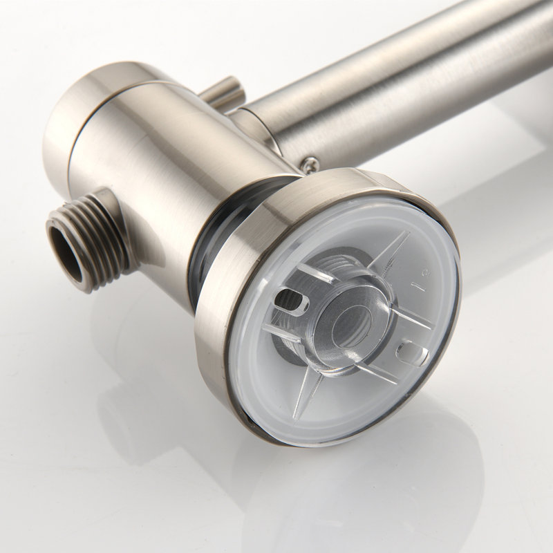 Drill-Free Dual Shower Head Spa System, Brushed Nickel