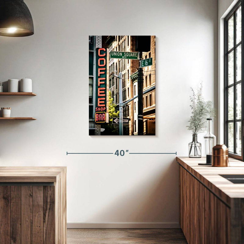 Sireci Union Square Coffee, 36" H x 24" W