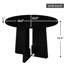 Table ronde noire de 43 po pour la salle à manger, la construction, pouvant accueillir 4 po de cuisine d'assemblage de 4 po, noire, fonctionnelle et facile à installer