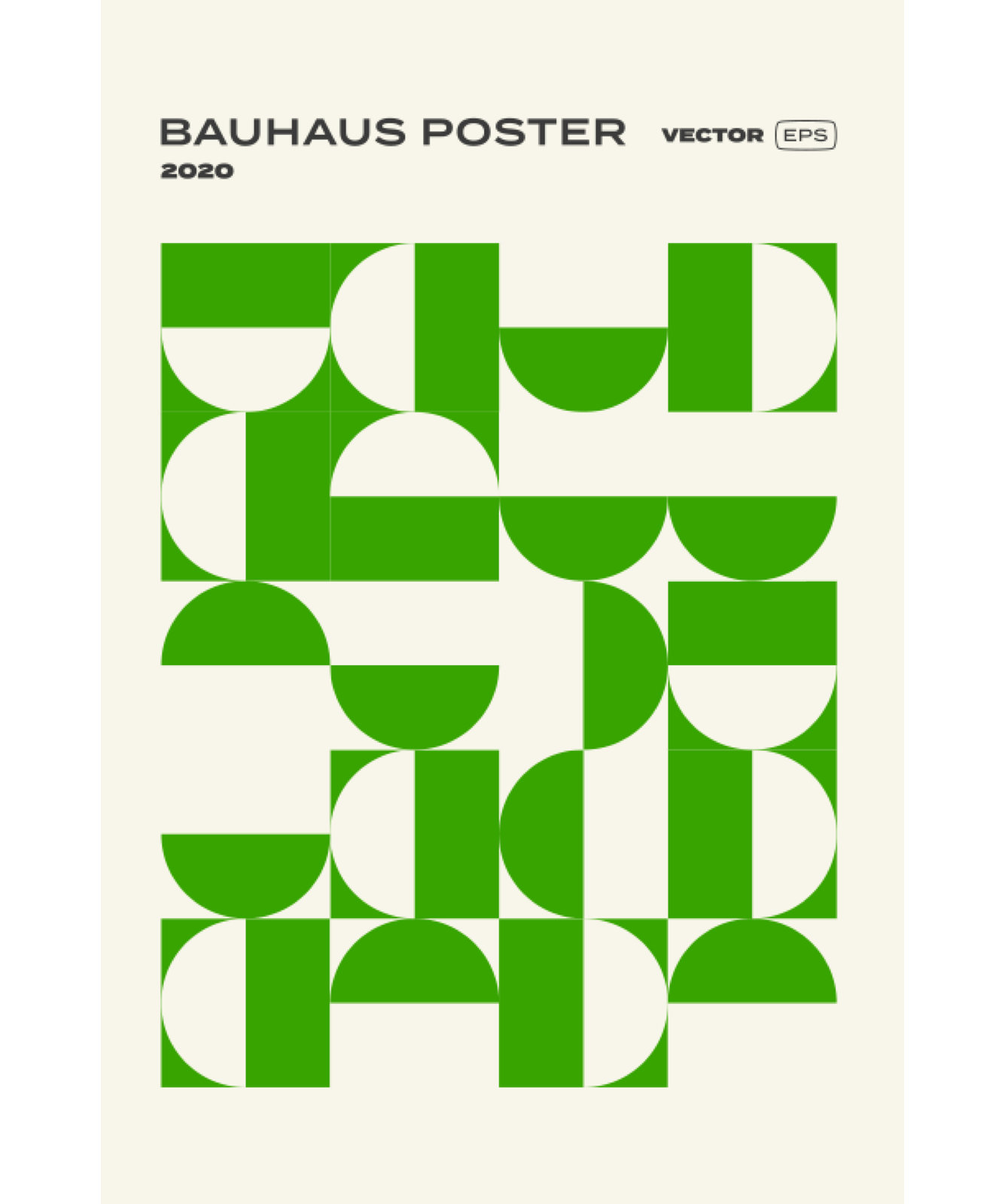 Bauhaus Geometric Pattern Background by Chaluk, 30" H x 20" W, Yes, Gold Single Picture Framed