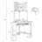 Machteld Corner Solid Wood Base Computer Desk