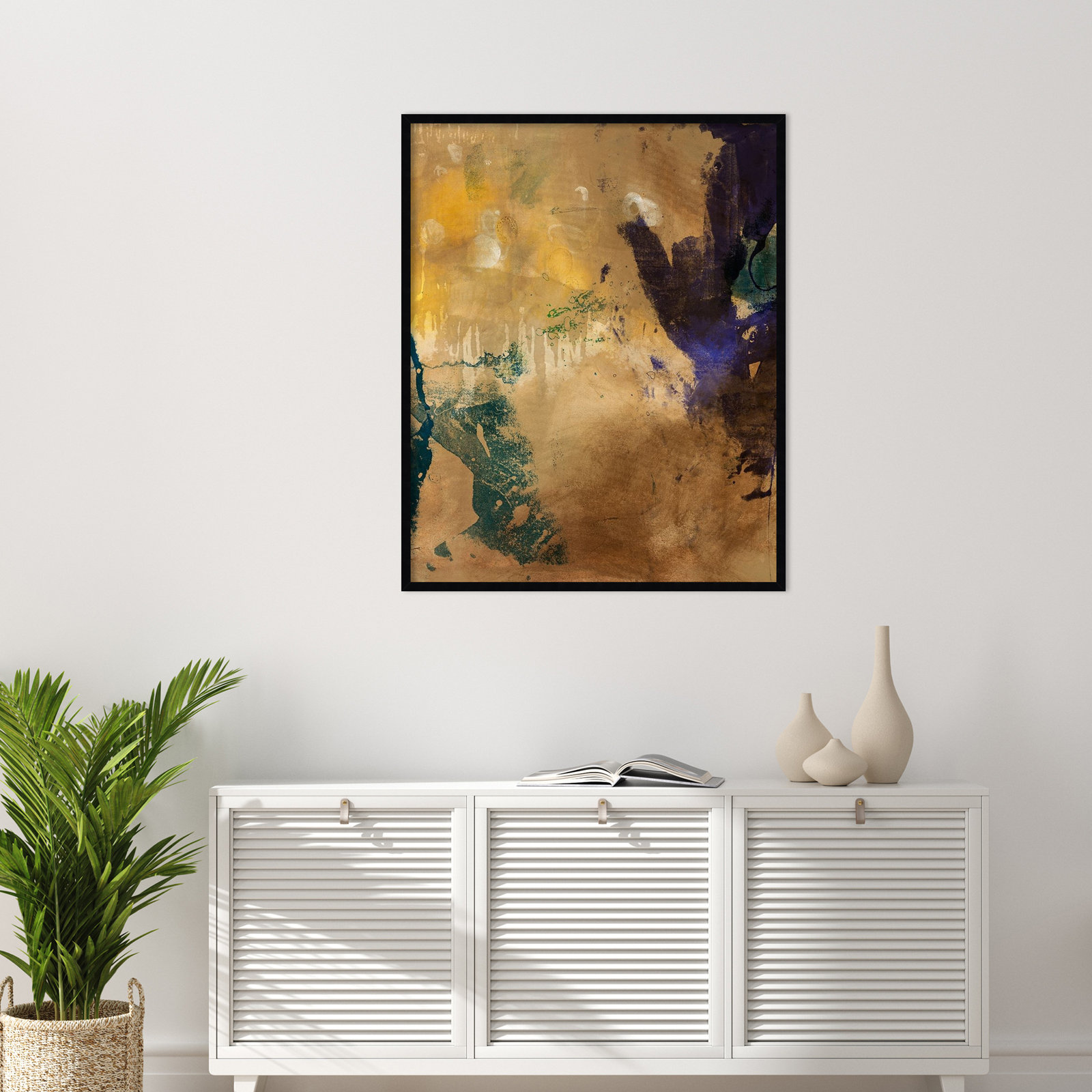 Flagler "Amber Haze No. 1" Print, 41" H x 33" W, Black