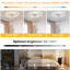Modern 64cm Chrome Dimmable LED Aluminium Flush Mount Ceiling Light With Remote 