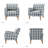 Arching Upholstered Armchair-1625562477