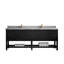 Meuble-lavabo double 84 po avec comptoir 84 po