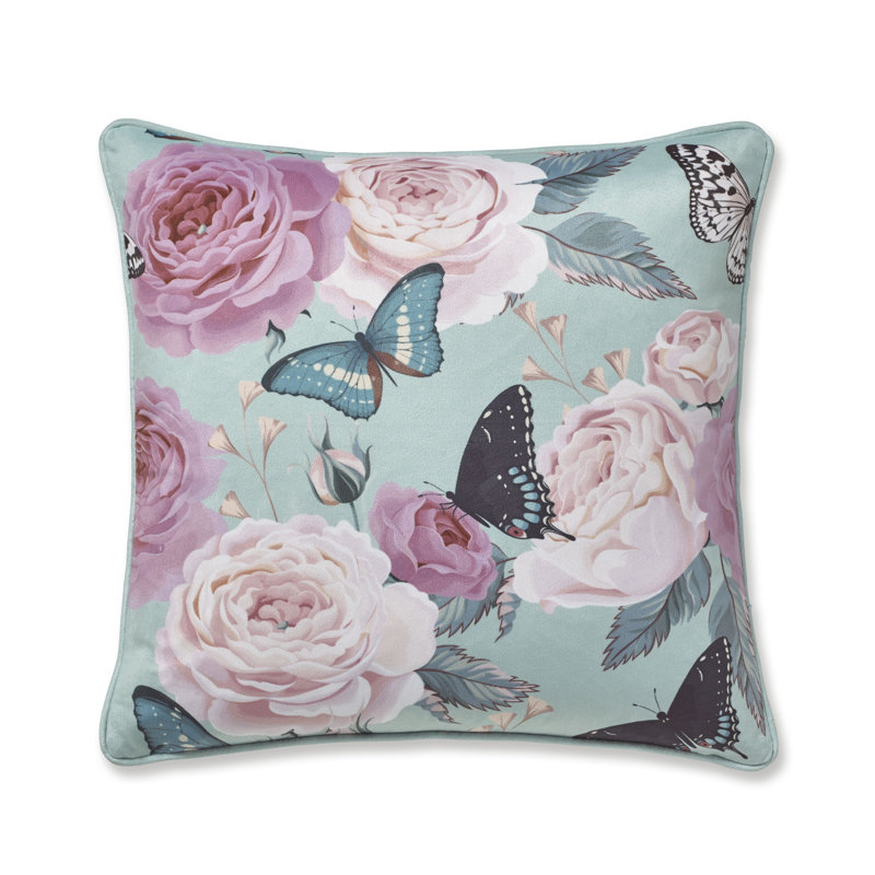 Botanical Butterfly Cushion Cover, Duckegg