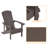 Bucareli Ergonomics Plastic Adirondack Chair-586038963
