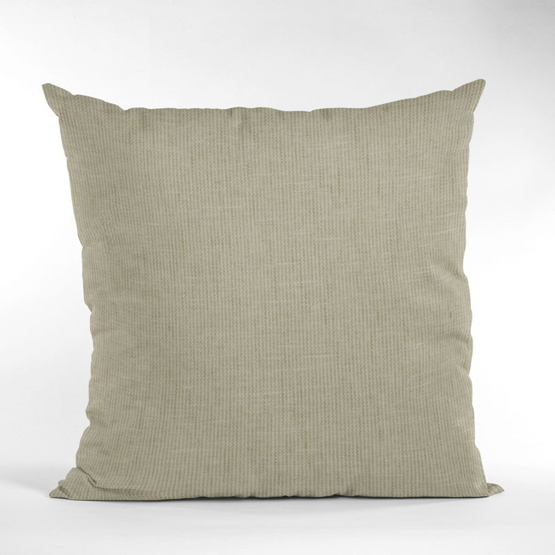 Plutus gaufré uni texturé, sorte de coussin décoratif de luxe gaufré, Gris dévalé, 20 po x 26 po