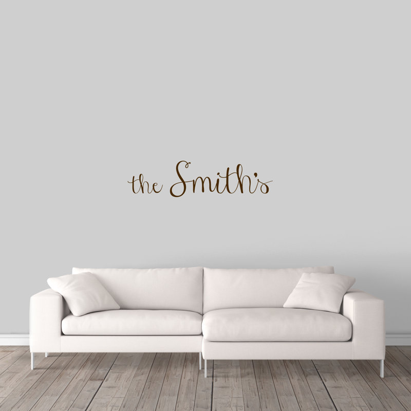 Text & Numbers Wall Decal, Chocolate Brown, Yes