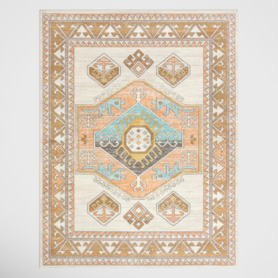 Epps Southwestern Stain Resistant Machine Woven Indoor / Outdoor Area Rug