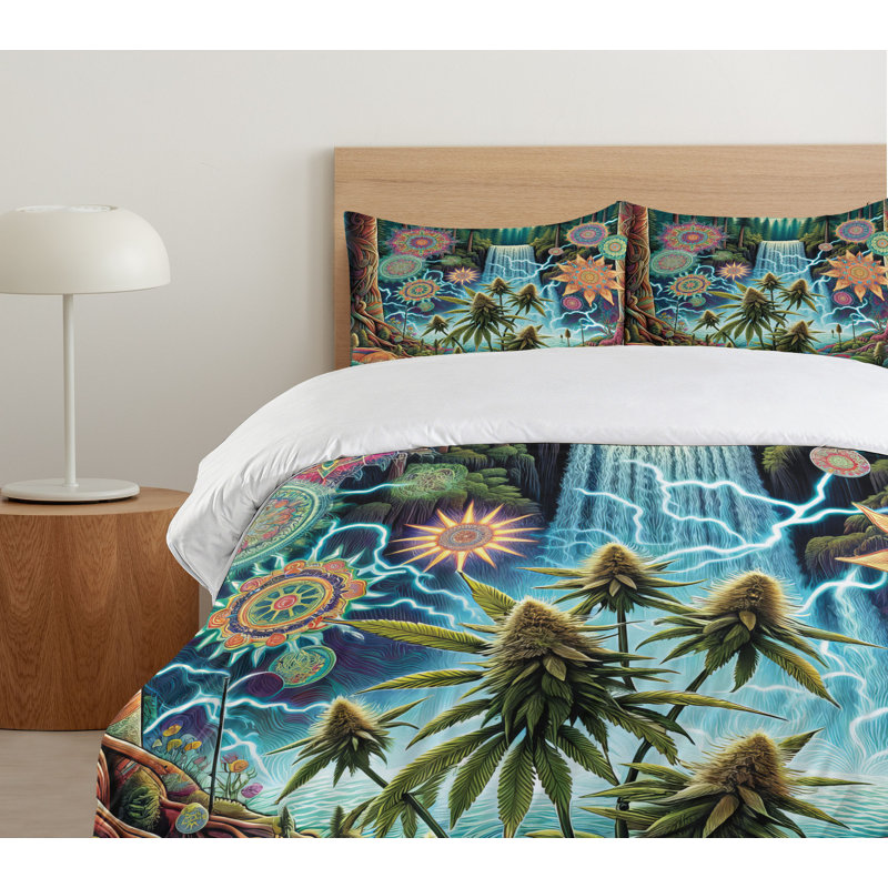 Trippy Duvet Cover, King Duvet Cover + 2 Standard Shams