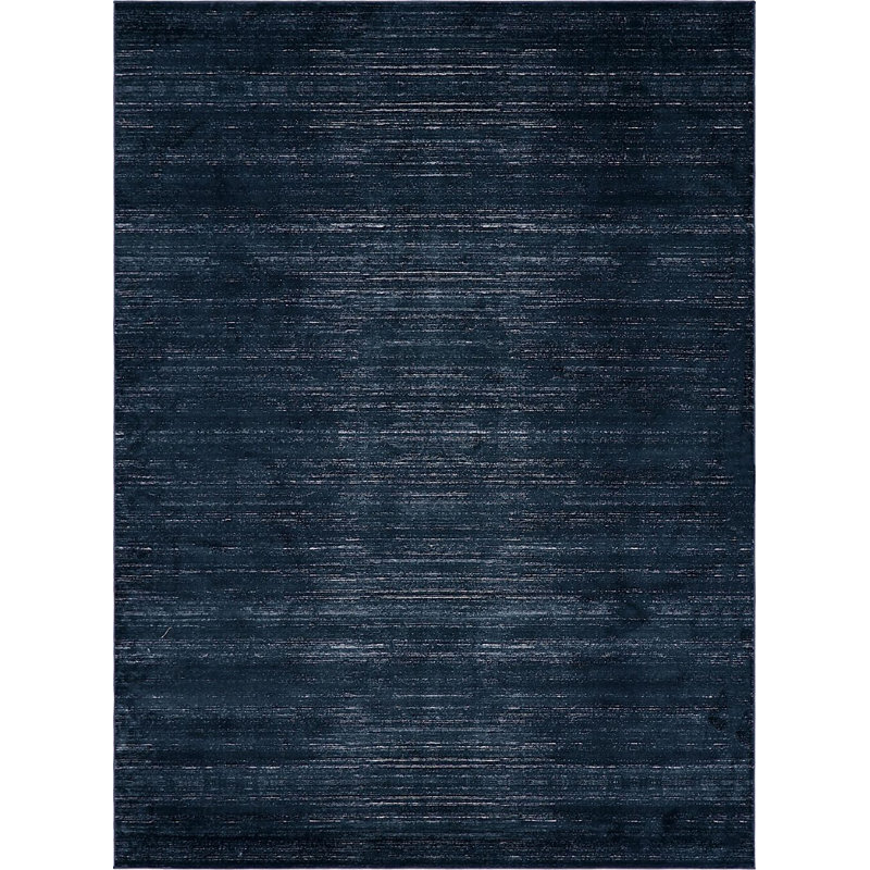 Tapis bleu foncé Heights, Rectangle 5 pi x 8 pi
