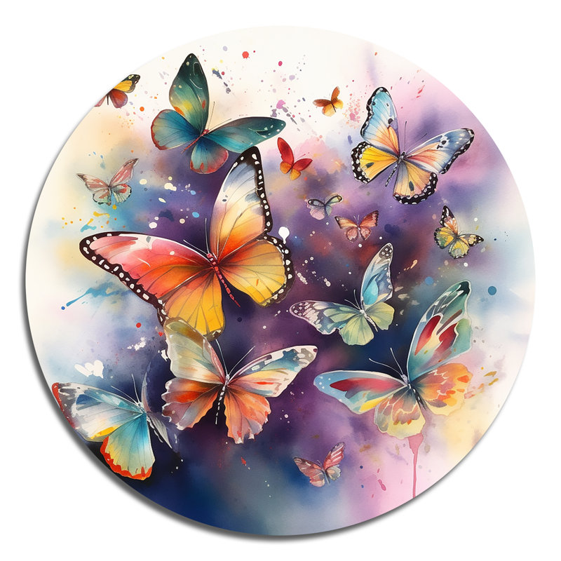 Mcnally - animaux, art en métal rond, H 29 po x l 29 po