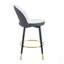 Chaise de bar rotative à 360 ° avec design ergonomique et revêtement confortable, ensemble de 2 pour salle à manger et cuisine
