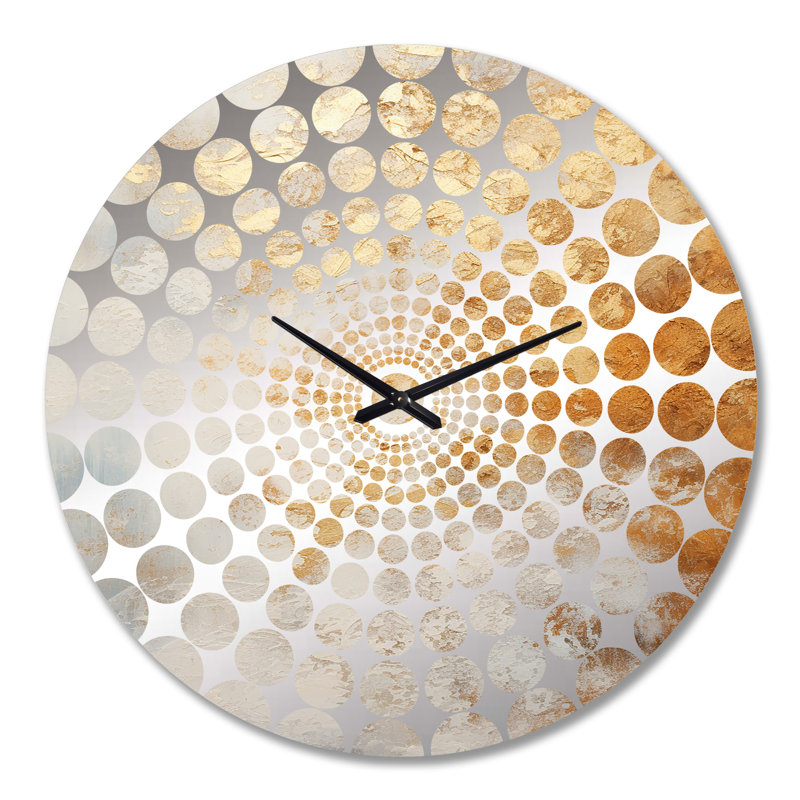 Horloge murale Zaevion, Grand, Warm Gold