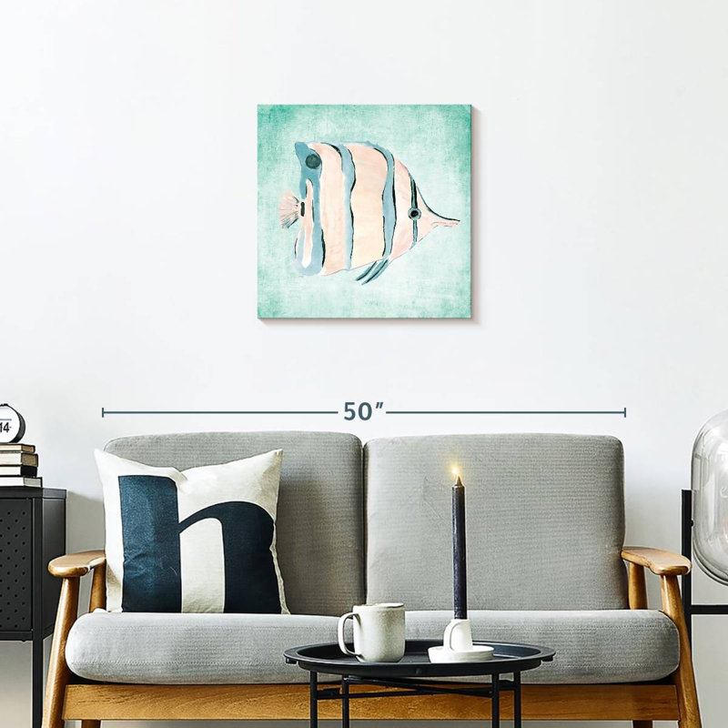 Papillon Brampt dans la mer I, H 20 po x l 20 po