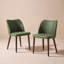 Petites chaises de salle à manger rembourrées en bois massif - Courbe ergonomique et rembourrage moelleux pour espaces multiples-2529350