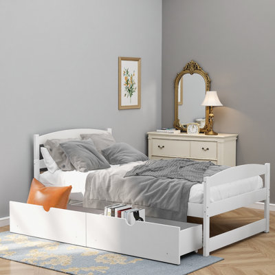 Lit plateforme avec rangement Braughton