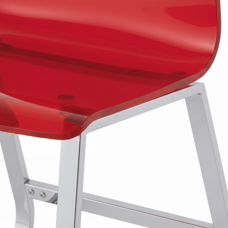 Ensemble de 2 chaises d'appoint rouges Flammara