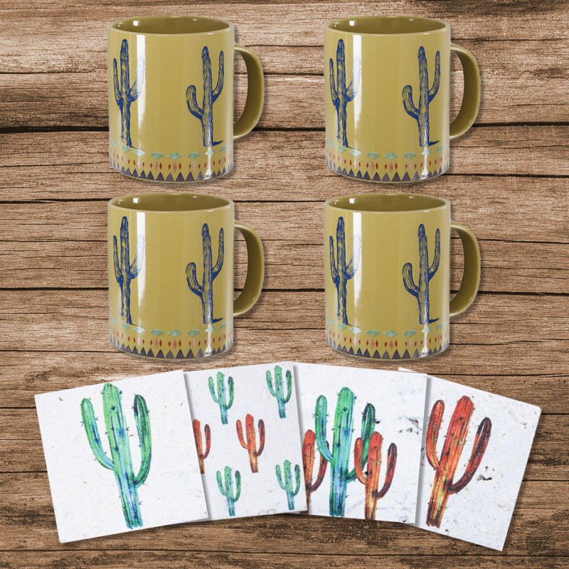 Saguaro Cactus Ceramic Coffee Mug